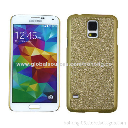 PC Cases for Samsung S5, Paste Shimmering Powder Piece, Different Colors Available